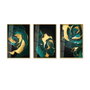 Wallity Huhu390 Cuadro Decorativo de Vidrio Templado Multicolor 30 x 40 cm (3 piezas)